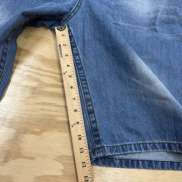 Vintage Ecko Unltd Denim Shorts Jorts Men Size 40 Blue Baggy Y2K Hip Hop Skater - Picture 12 of 15